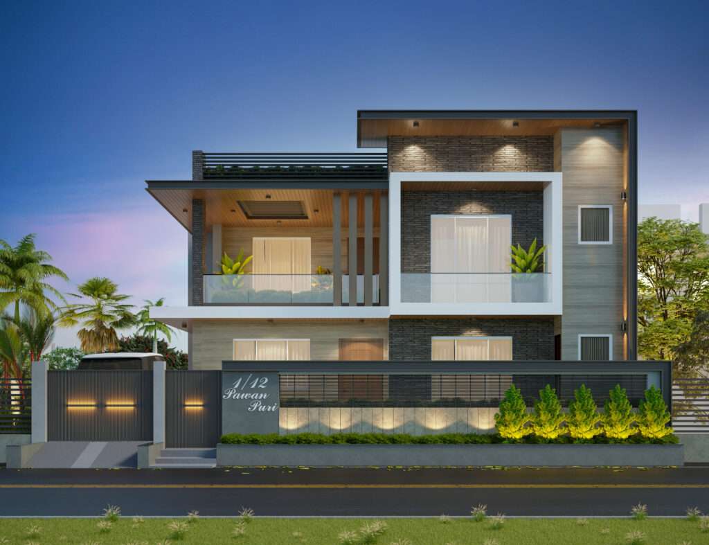 modern home elevation